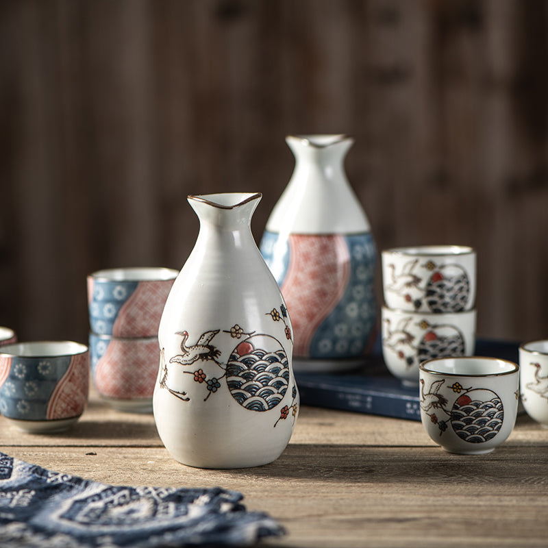 Zabi Japanese Ceramic Sake Set