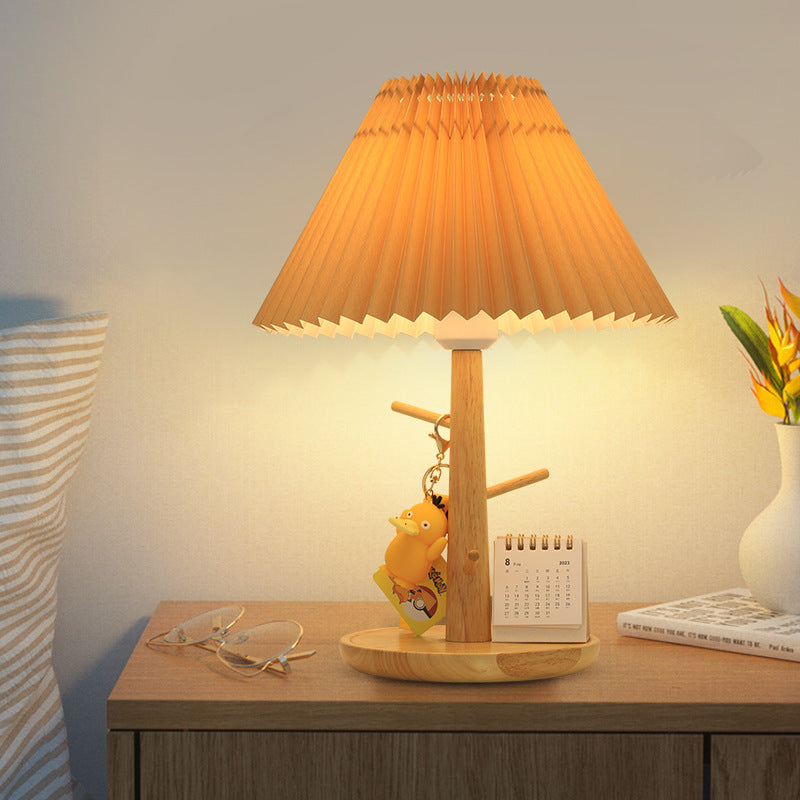 Pleated Fan Fabric Table Lamp