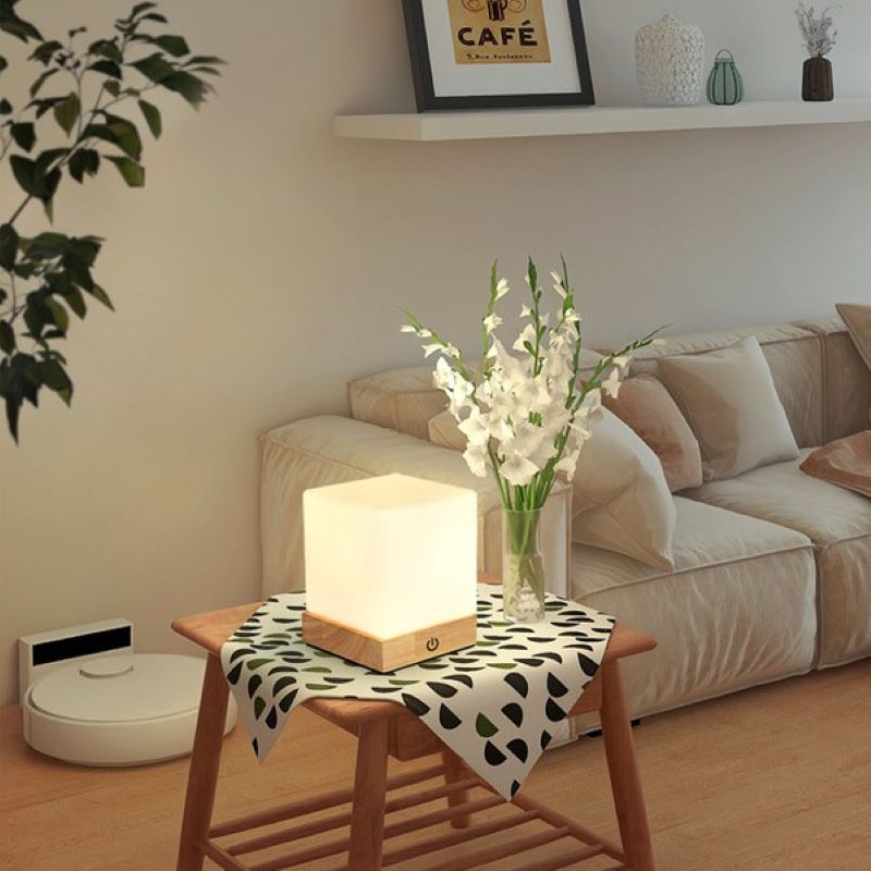 Japanese Style Wooden Table Lamp