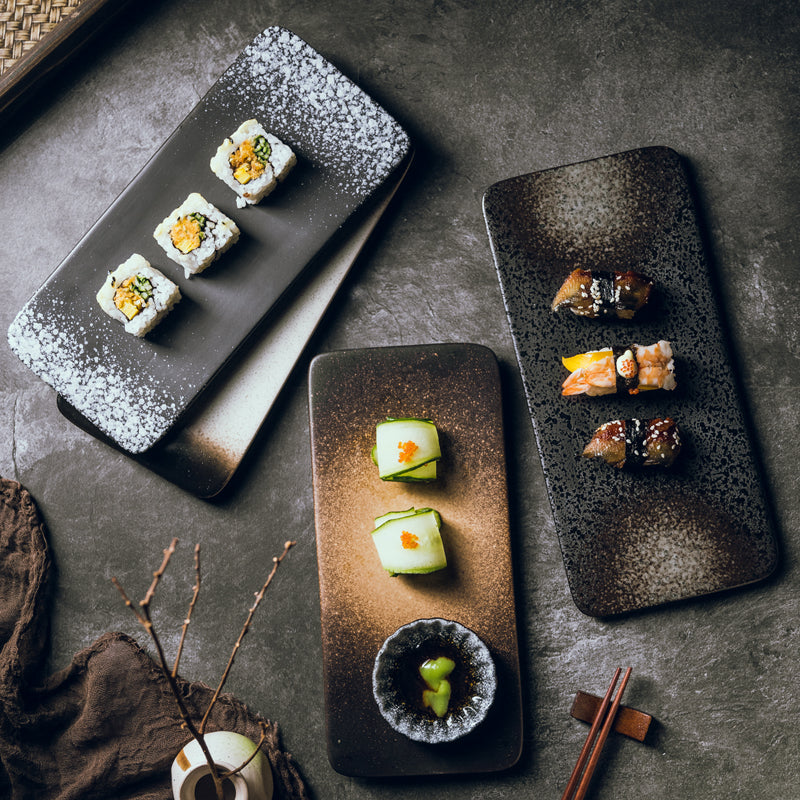 Akasuki Flat Sushi Plate
