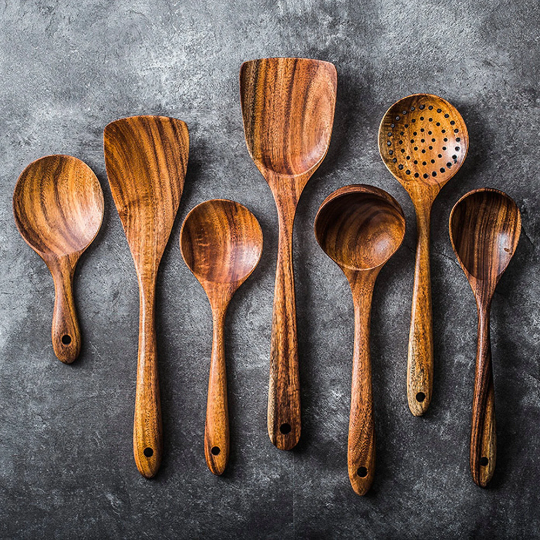 Kurumi Wooden Kitchen Utensil Set