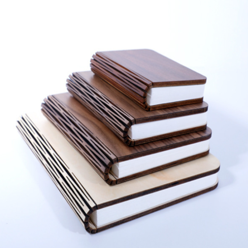 Wooden LED Flip Book Table Lamp