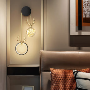 Creative Deer Head Wall Lamp