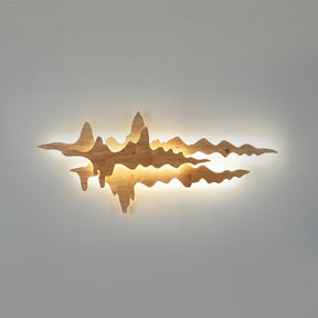 Asian Style Wooden LED Wall Lamp
