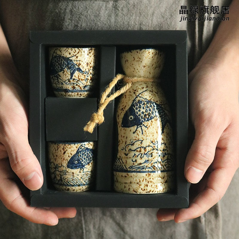 Hitaishi Japanese Ceramic Sake Set