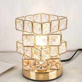 Ironwork Crystal Magic Cube Table Lamp