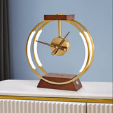 Modern Minimalist Clock Table Lamp