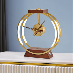 Modern Minimalist Clock Table Lamp