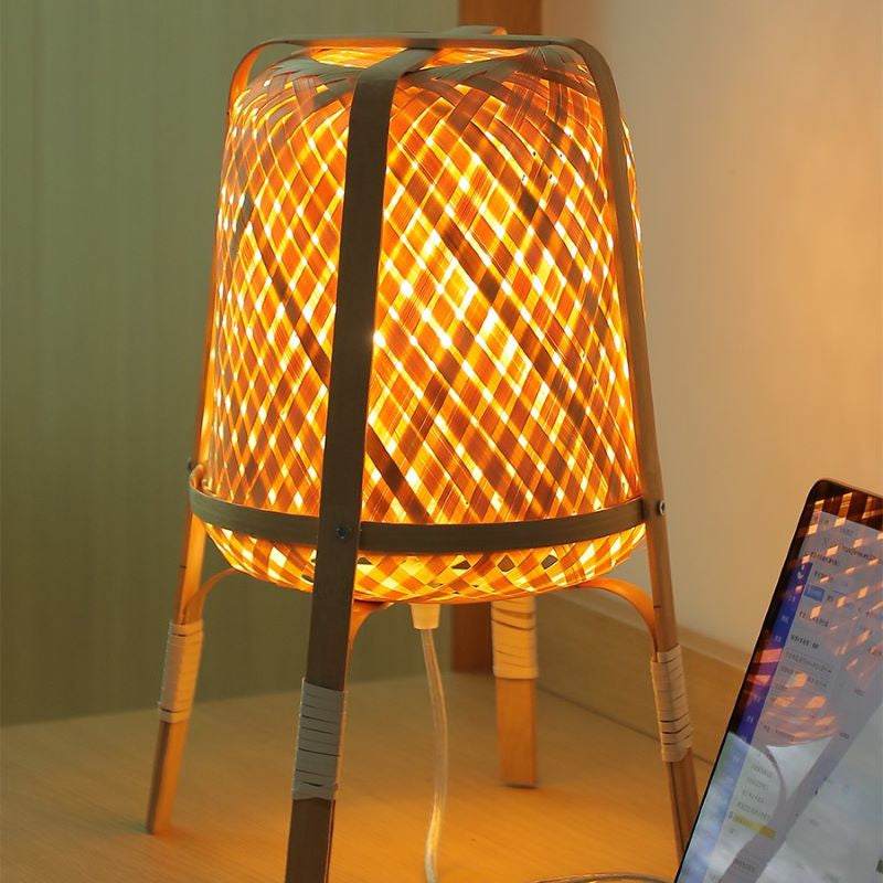 Vietnamese Style Bamboo Table Lamp