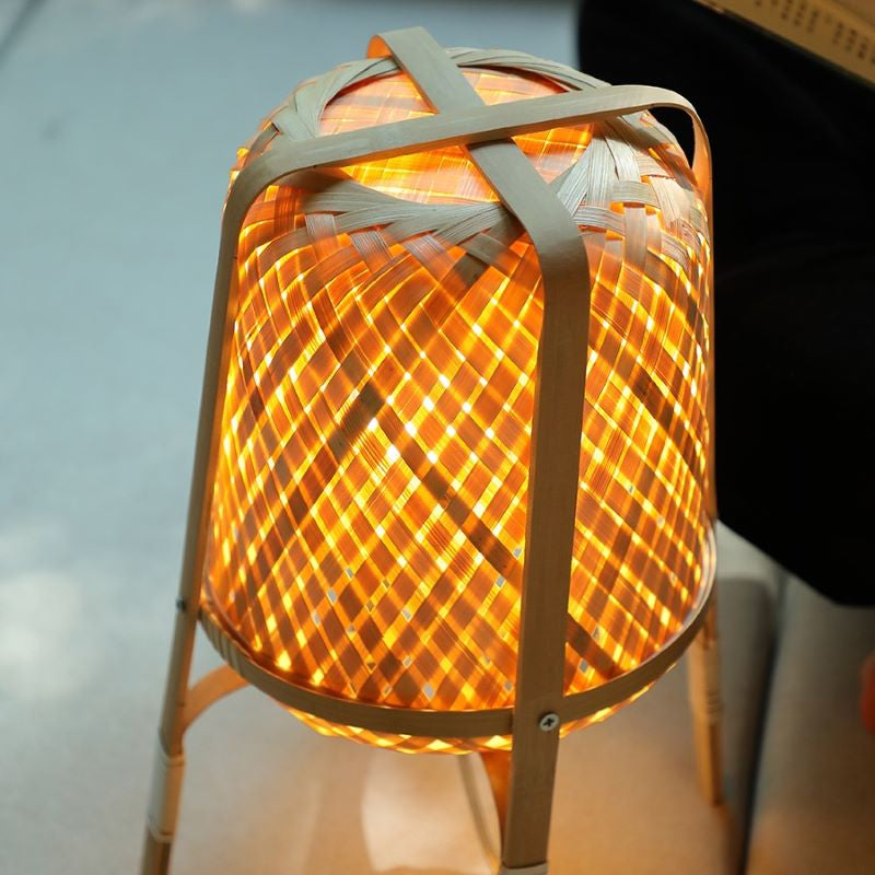 Vietnamese Style Bamboo Table Lamp