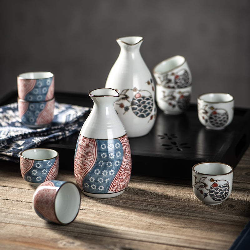 Zabi Japanese Ceramic Sake Set