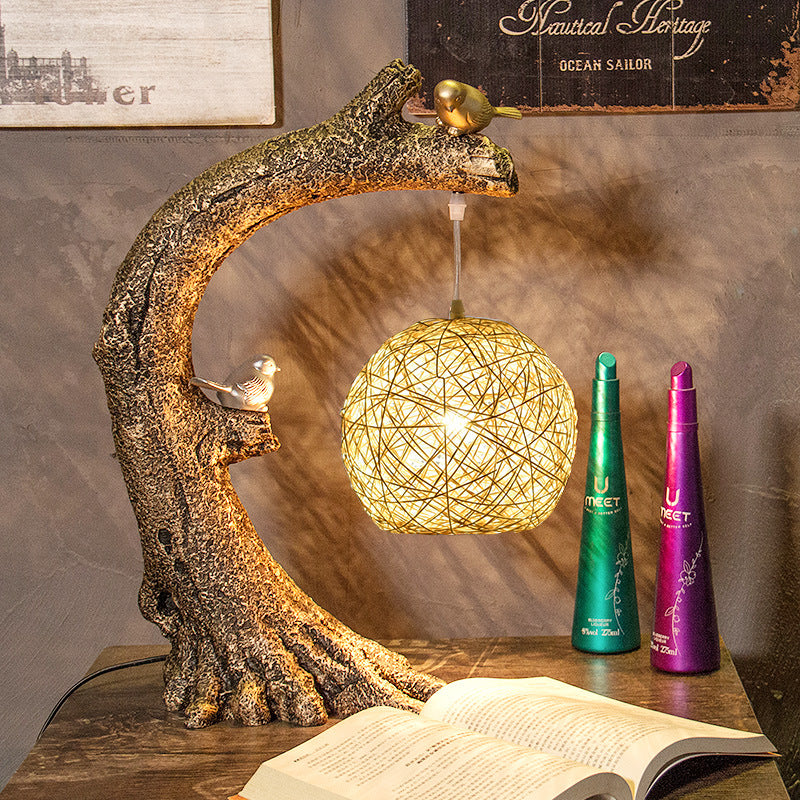 Retro Creative LED Tree Root Table Lamp
