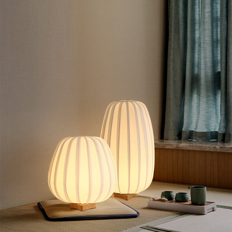 Japanese Fabric Minimalist Table Lamp