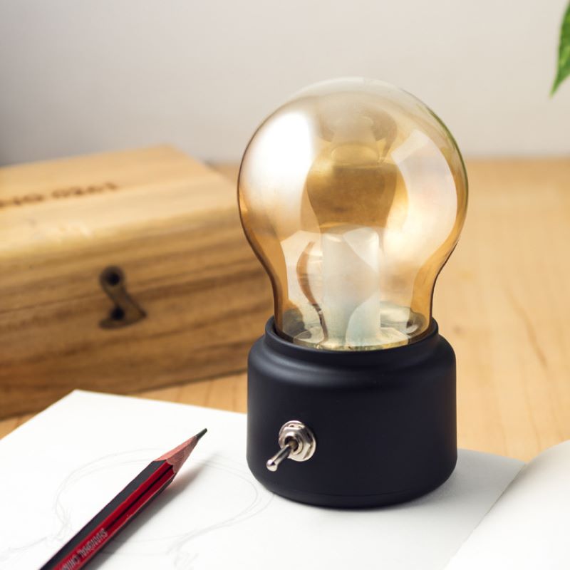 Creative Vintage LED Bulb Table Lamp
