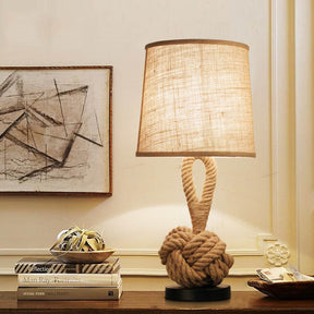 Vintage Twine Table Lamp