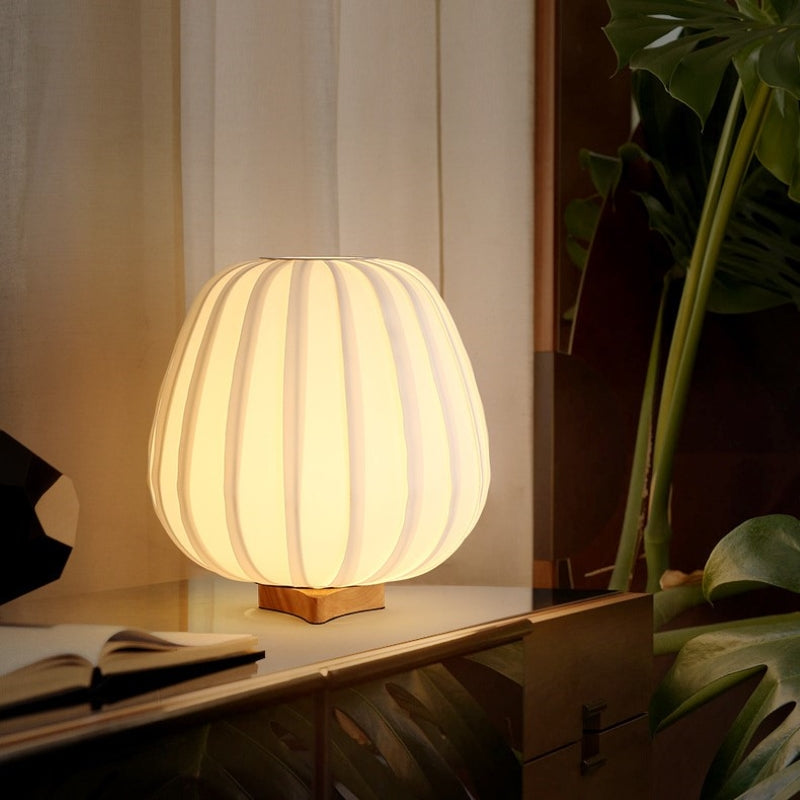 Japanese Fabric Minimalist Table Lamp