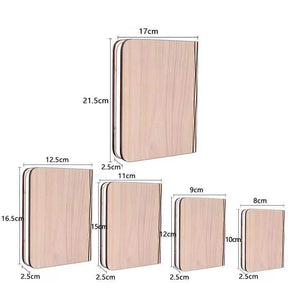 Wooden LED Flip Book Table Lamp