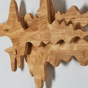 Asian Style Wooden LED Wall Lamp