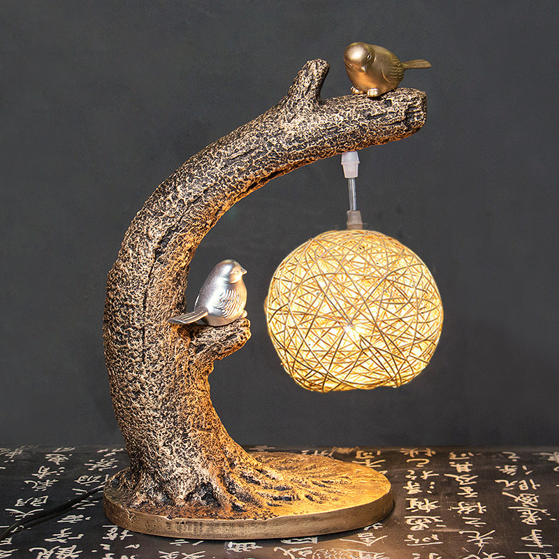 Retro Creative LED Tree Root Table Lamp