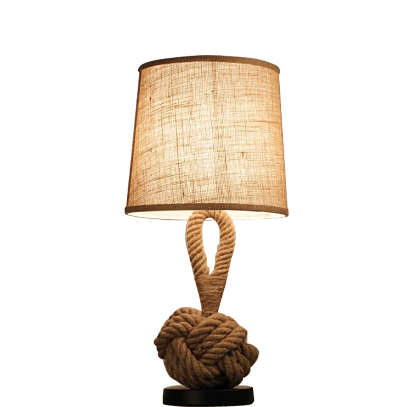 Vintage Twine Table Lamp