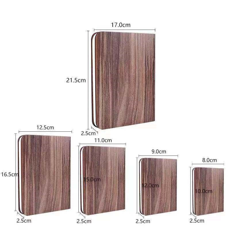 Wooden LED Flip Book Table Lamp