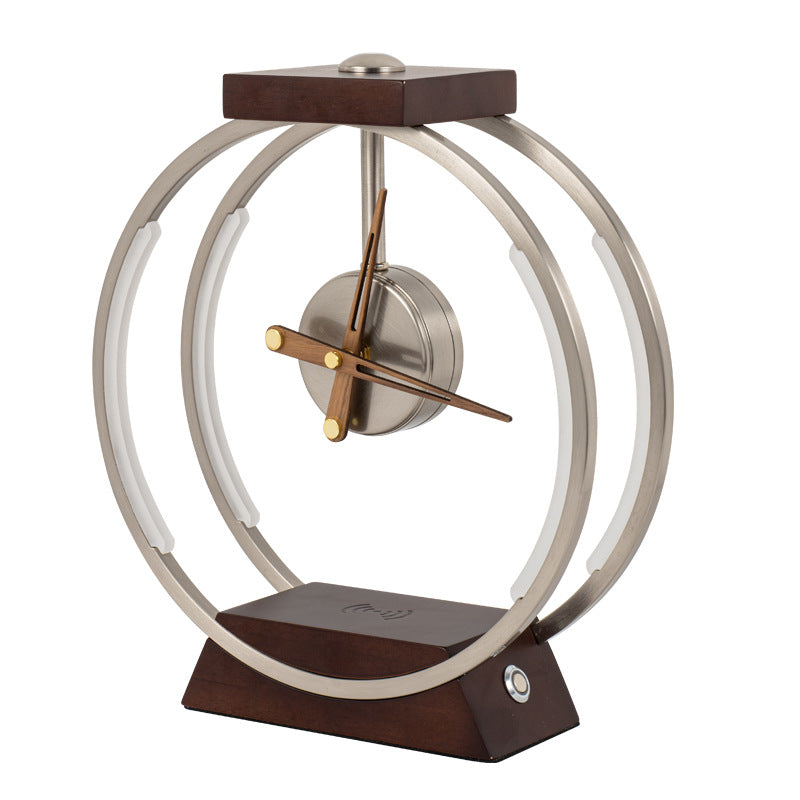Modern Minimalist Clock Table Lamp