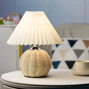 Retro Rattan Korean Style Table Lamp