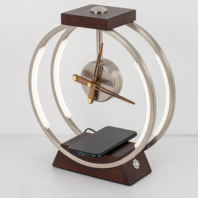 Modern Minimalist Clock Table Lamp