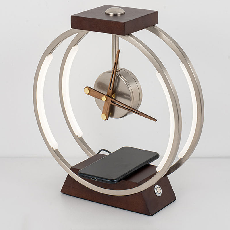 Modern Minimalist Clock Table Lamp
