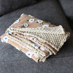Hana Flower Woven Throw