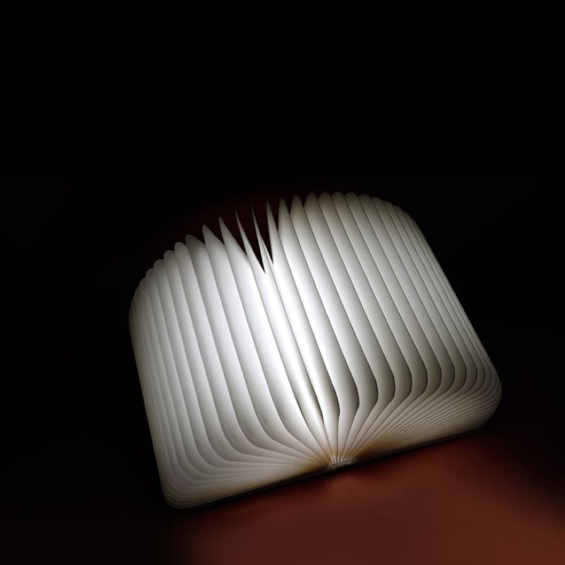 Wooden LED Flip Book Table Lamp