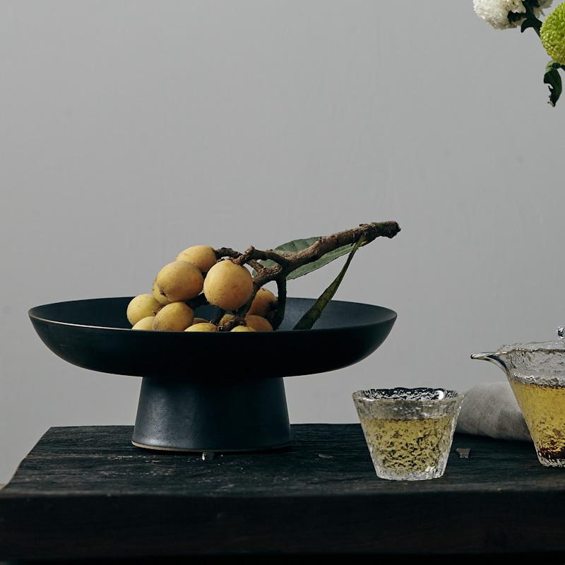 Aesthetic Style Ceramic Footed Fruit Bowl