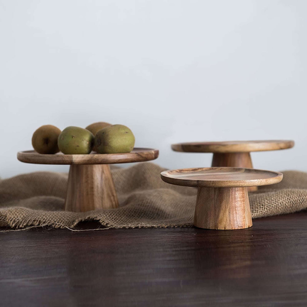 Walnut Wooden Cake Stand & Fruit Stand