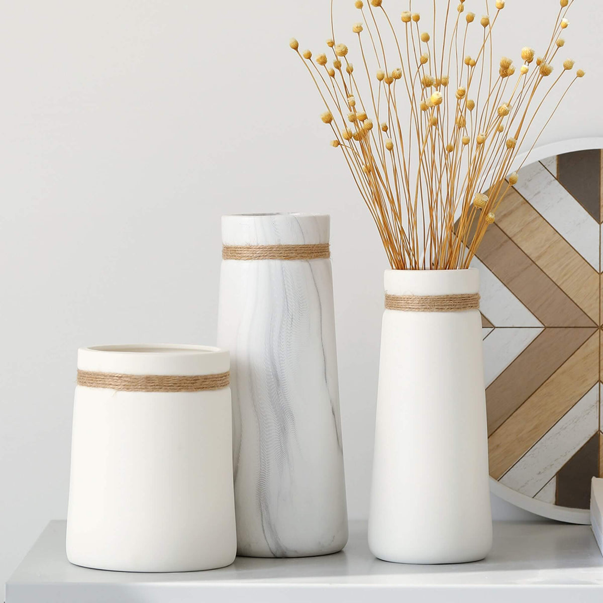 White Ceramic Minimalistic Vase