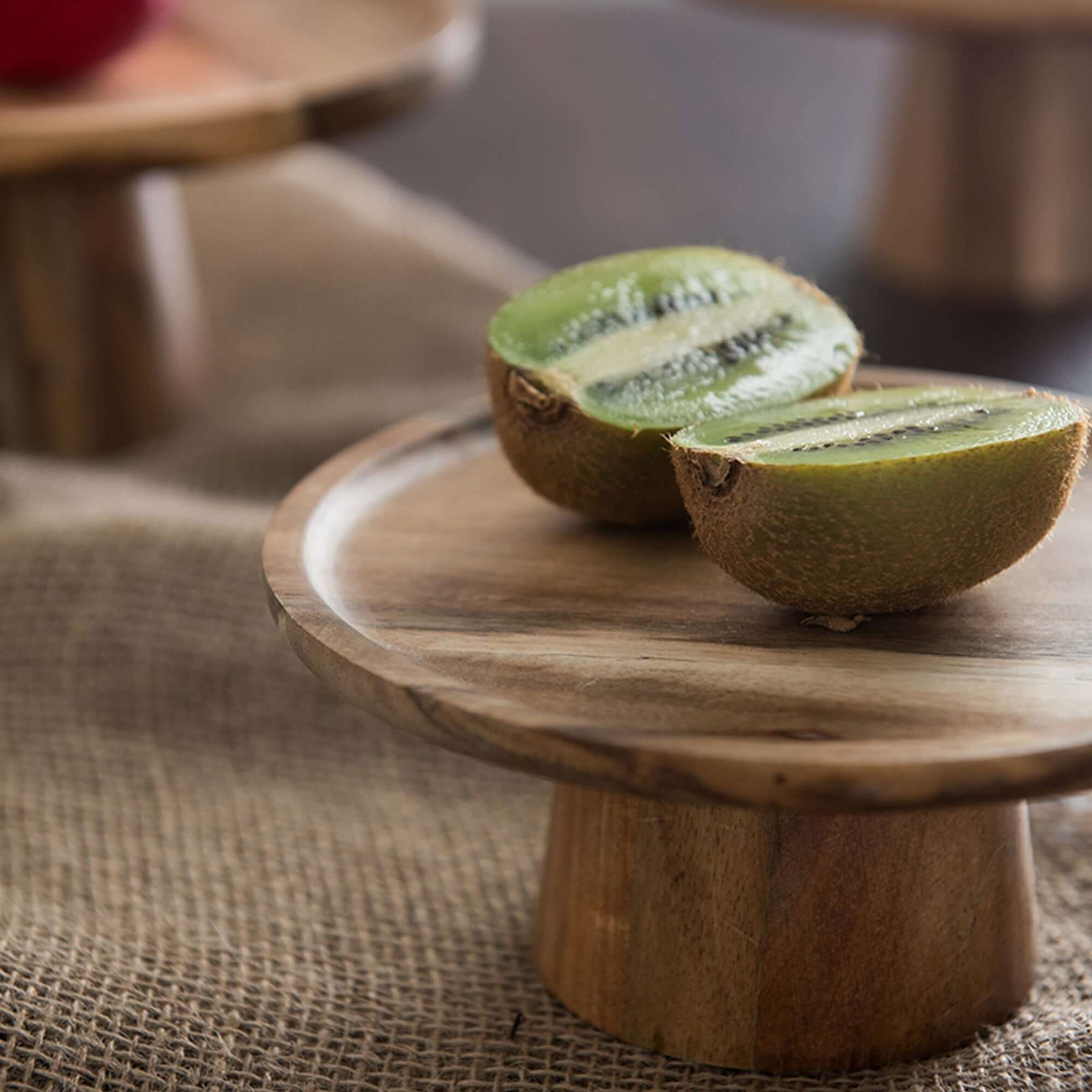 Walnut Wooden Cake Stand & Fruit Stand