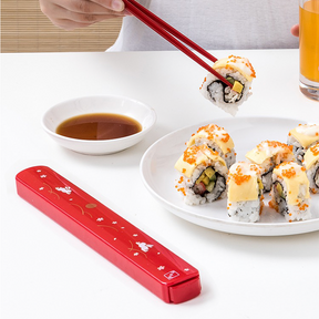 Edo Custom Lacquer Chopstick Set With Case