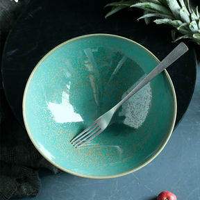 Jade Green Midori Footed Ramen Bowl