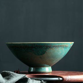 Jade Green Midori Footed Ramen Bowl