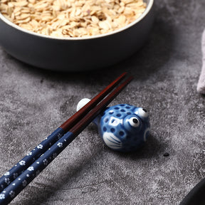 Fugu Hand Blown Ceramic Chopstick Stand