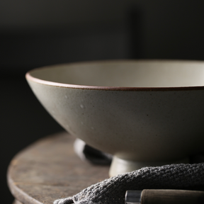 Abalone Gray Midori Footed Ramen Bowl