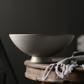 Abalone Gray Midori Footed Ramen Bowl