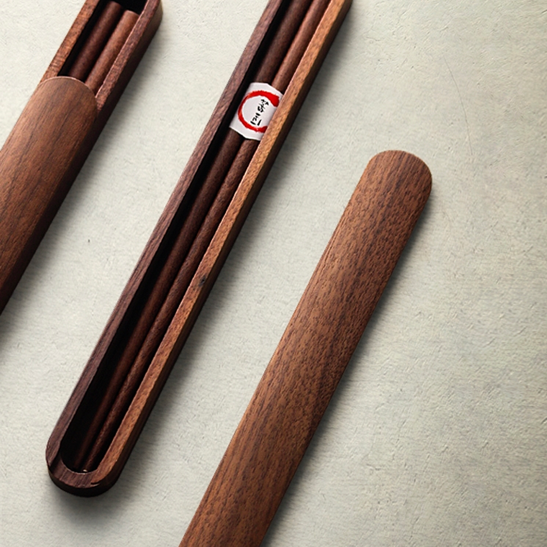 Koyo Custom Wooden Chopstick Set With Case
