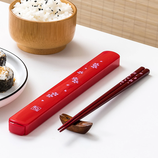 Edo Custom Lacquer Chopstick Set With Case