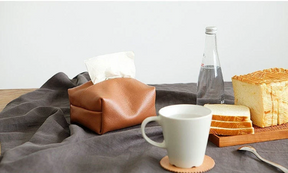 Genuine Leather Tissue Box