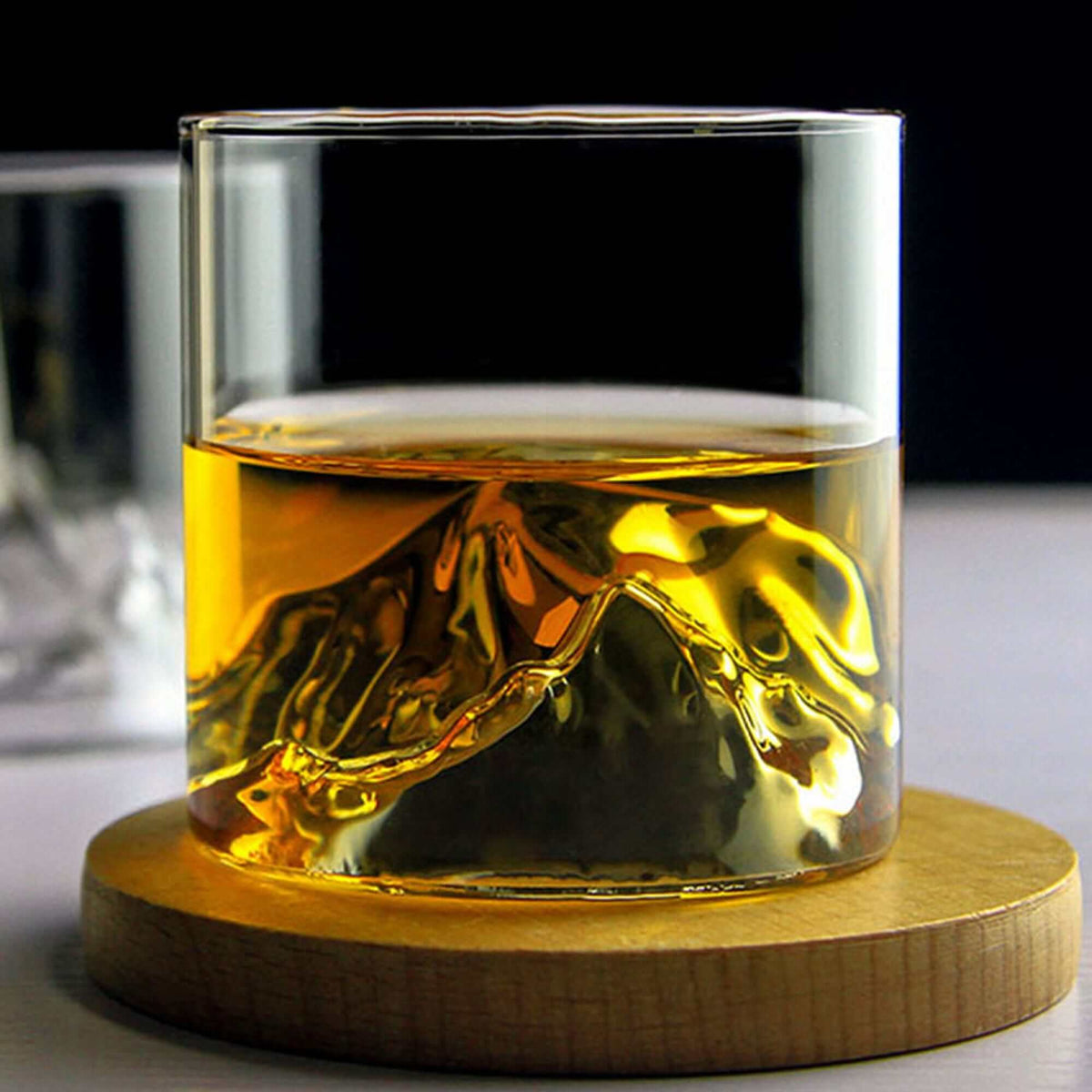 Custom Mount Fuji Whiskey Glass