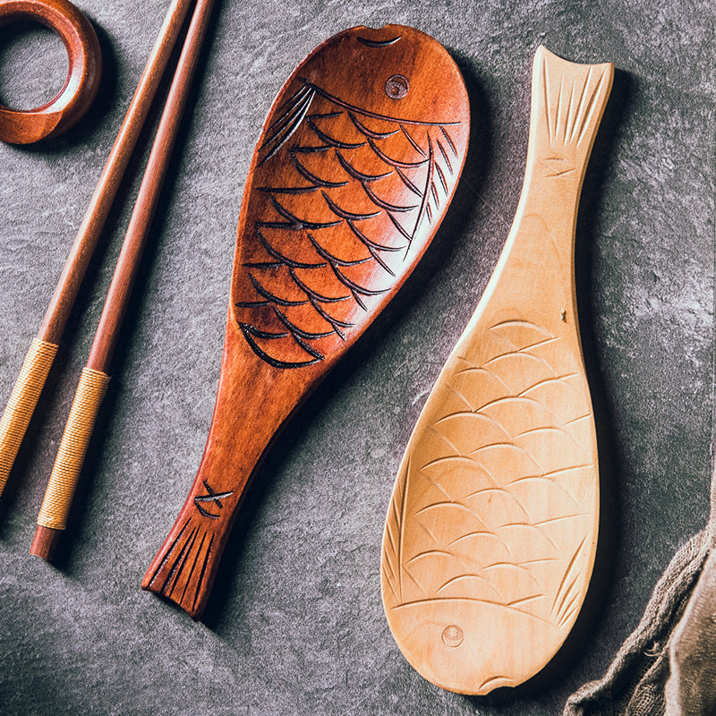 Jiro Creative Fish Shaped Wooden Rice Spoon