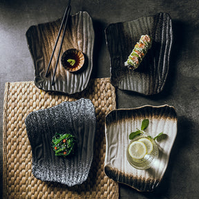 Akasuki Leaf Shaped Tile Dish