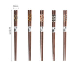 Ayumi Japanese Style Black Walnut Chopsticks Set