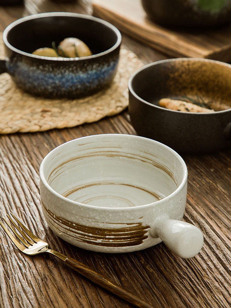 Akasuki Single Handle Ramen Bowl