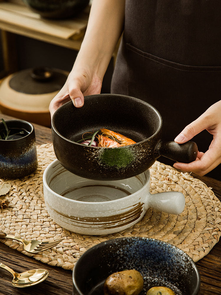 Akasuki Single Handle Ramen Bowl